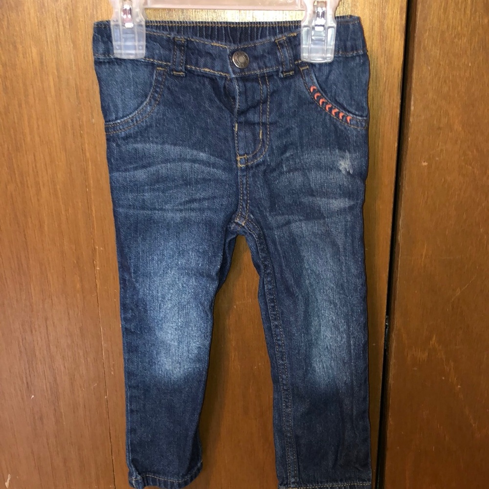 PRE-OWNED GIRLS JEAN PANTS SIZE 24 MONTHS. IN EXCELLENT CONDITION. - Picture 1 of 4